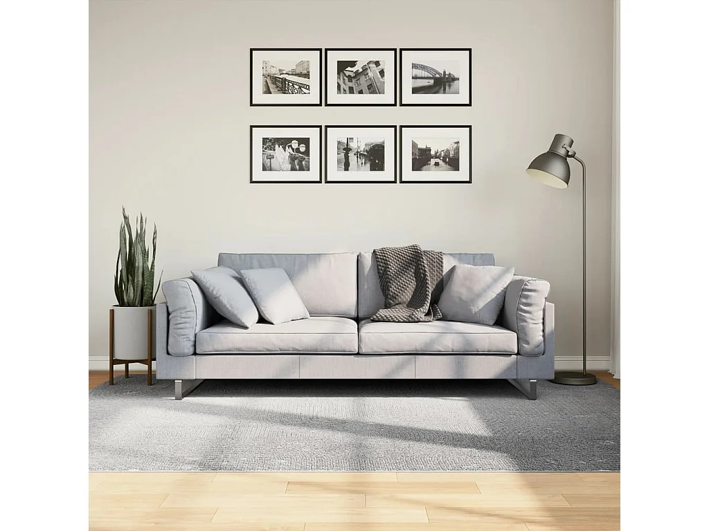 Vloerkleed IZA laagpolig Scandinavisch 160x230 cm grijs