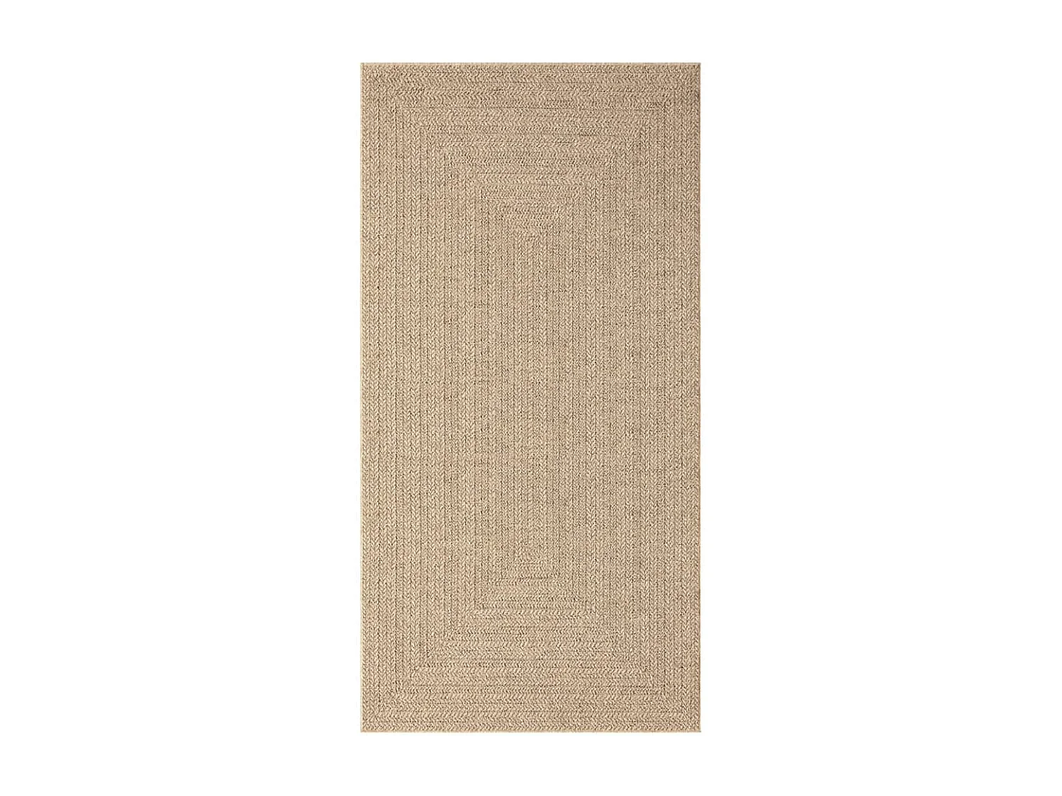 Tapis 80x150 aspect jute intérieur et extérieur