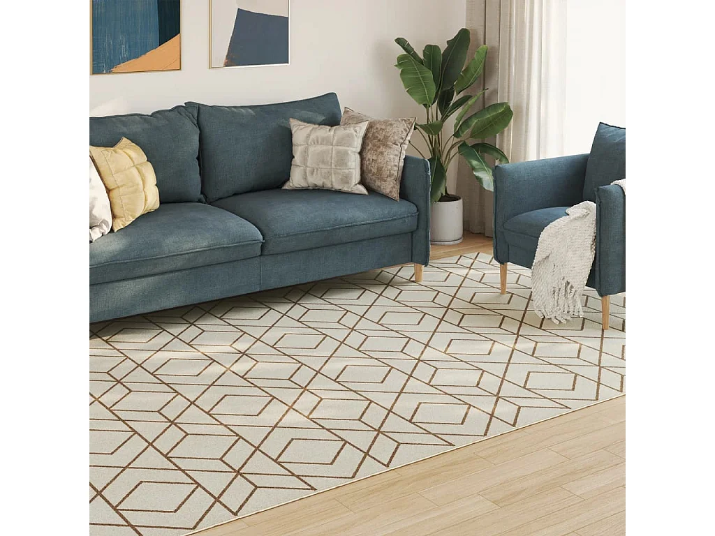 Tapis intérieur extérieur à poils courts 190x300 antidérapant