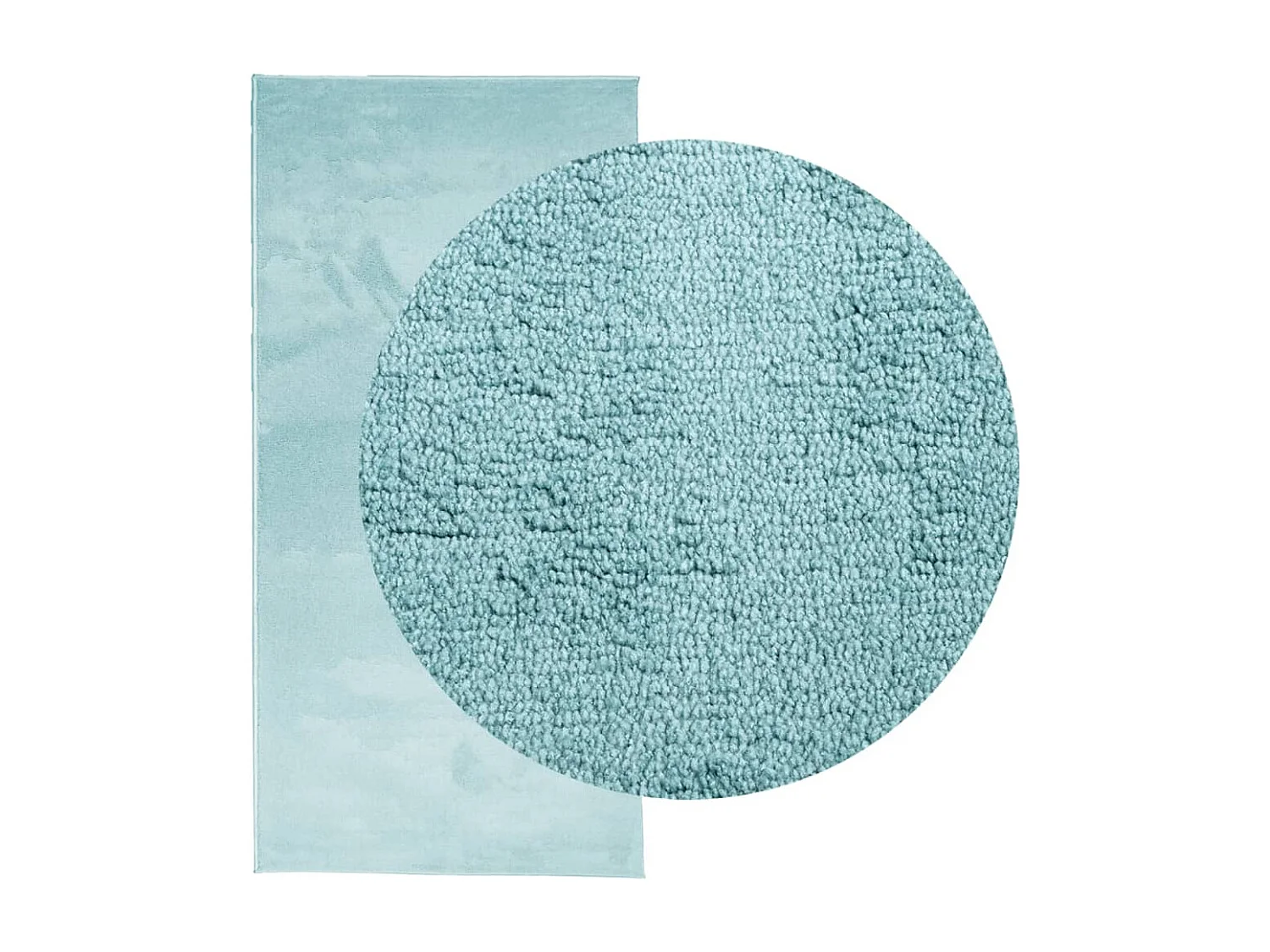 Tapis OVIEDO à poils courts vert 100x200