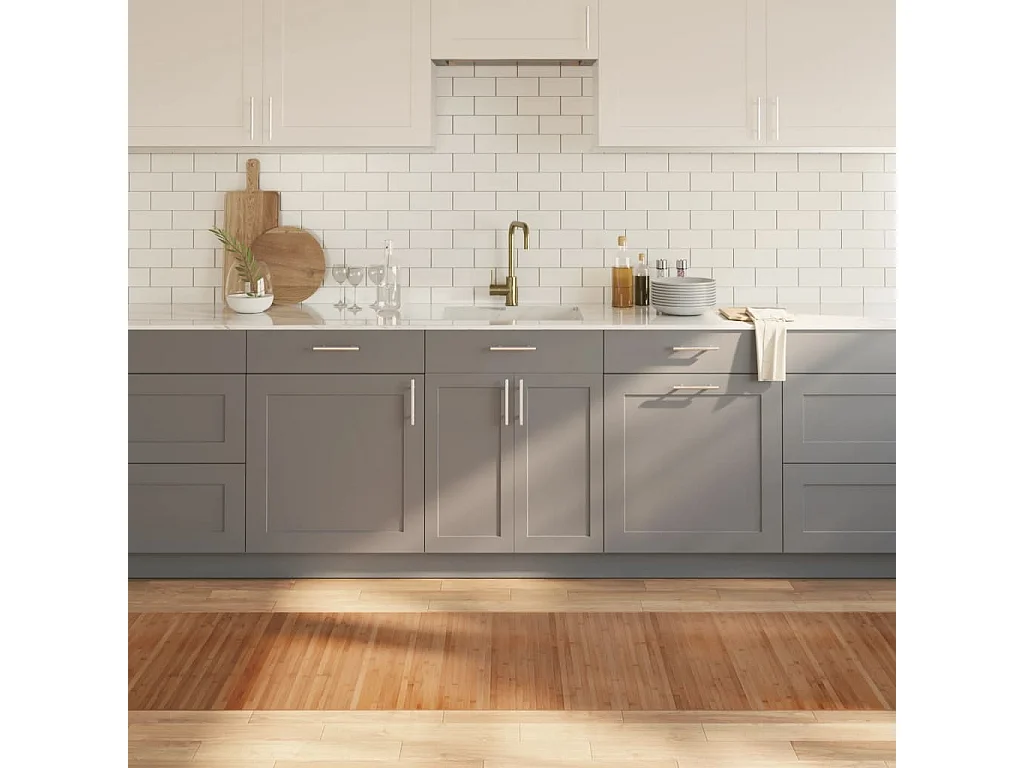 Tapis rectangulaire naturel 70x300 bambou