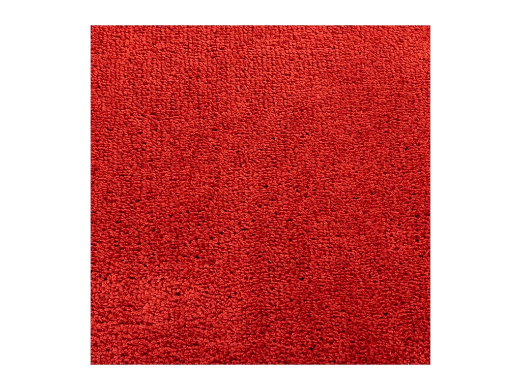 Tapis OVIEDO à poils courts rouge 140x200