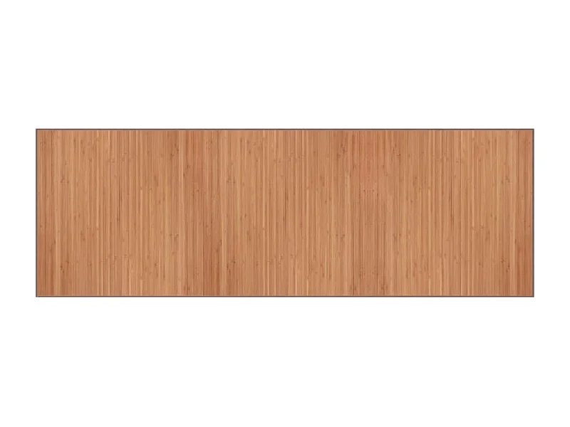 Tapis rectangulaire naturel 100x300 bambou