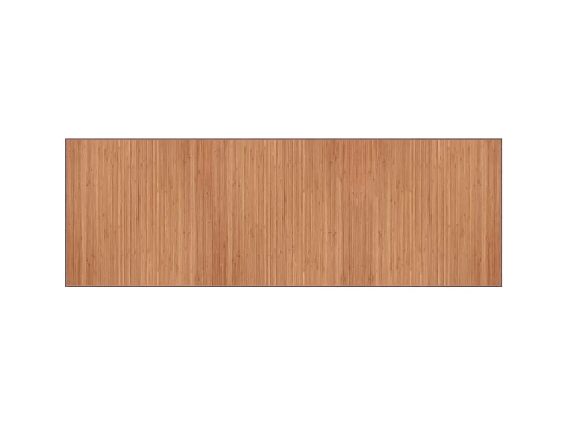 Tapis rectangulaire naturel 100x300 bambou