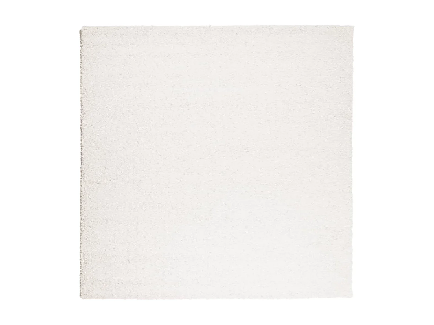 Tapis shaggy à poils longs moderne crème 160x160
