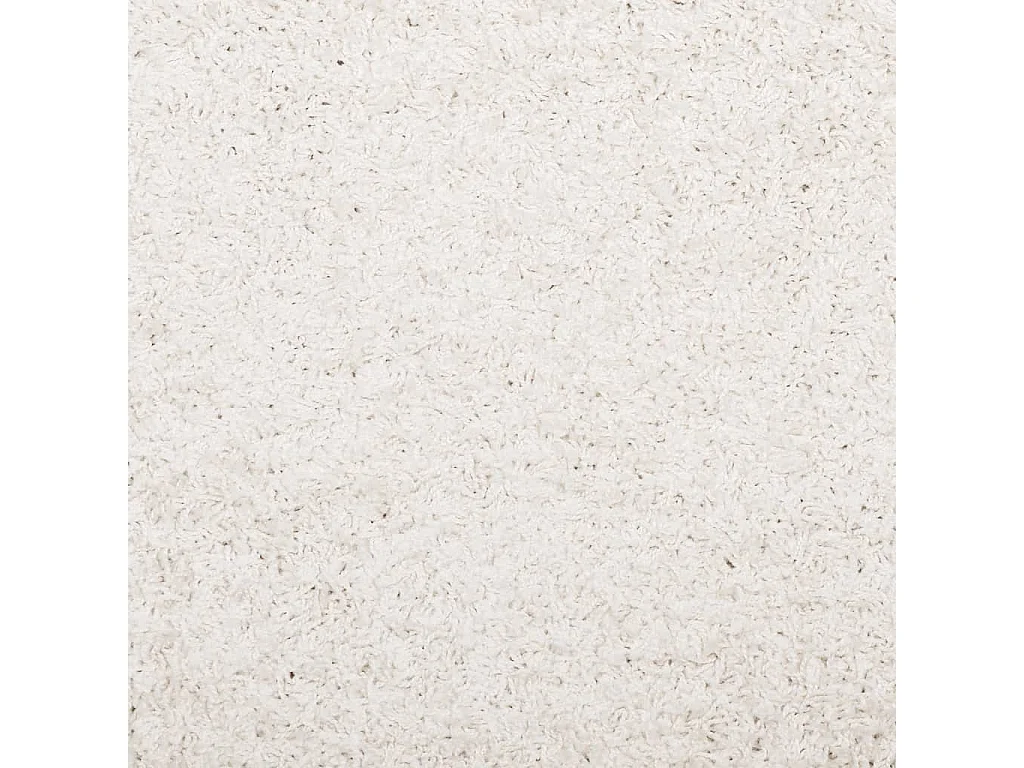 Tapis shaggy à poils longs moderne crème 160x160