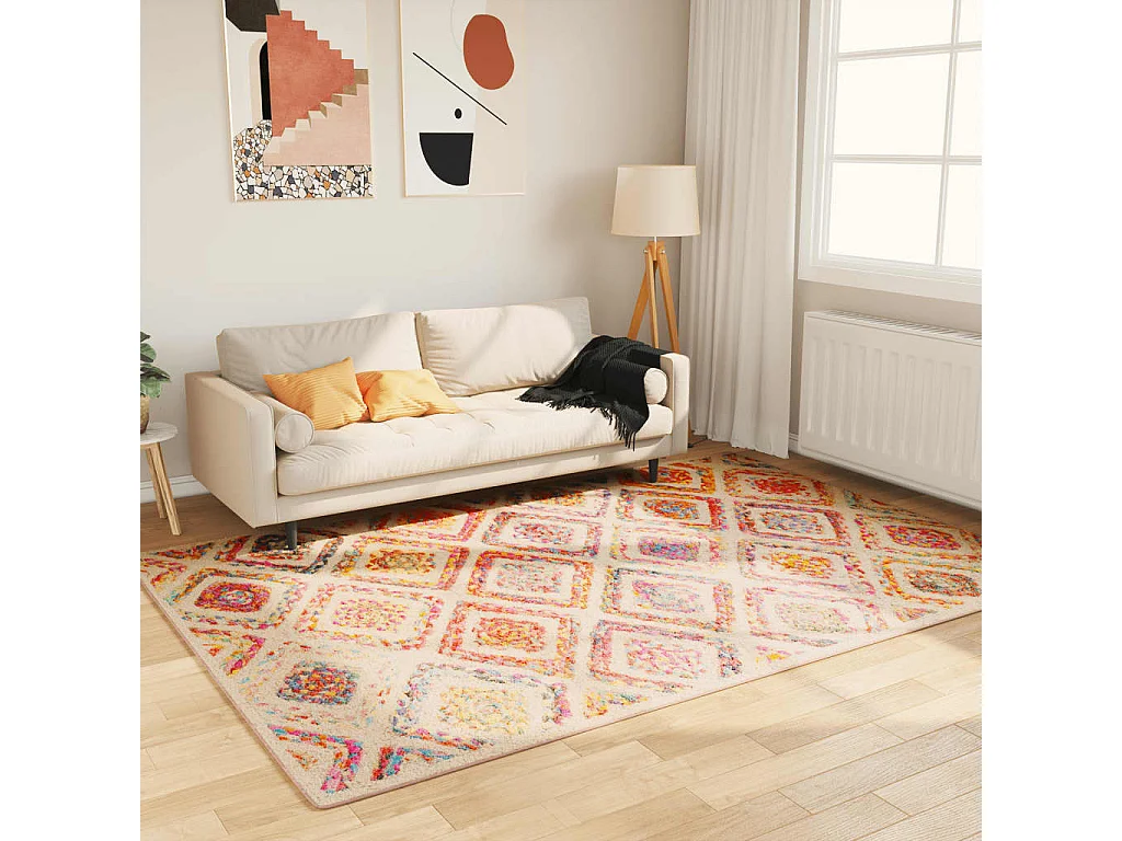 Tapis lavable multicolore 160x230 antidérapant