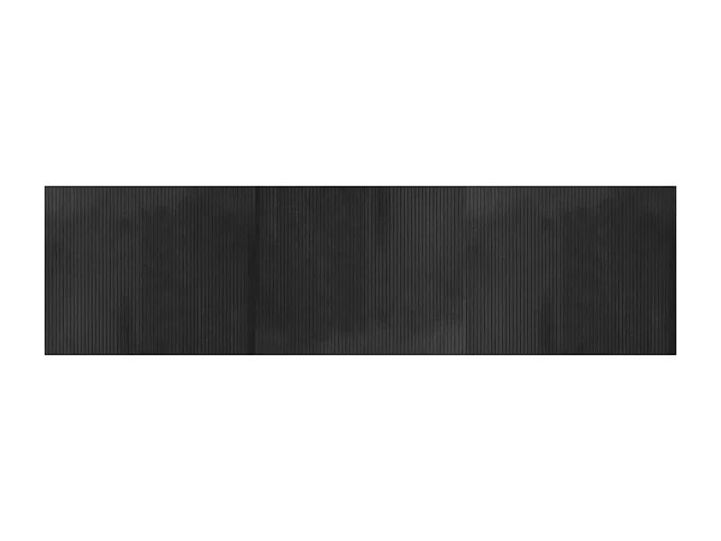 Tapis rectangulaire gris 80x300 bambou