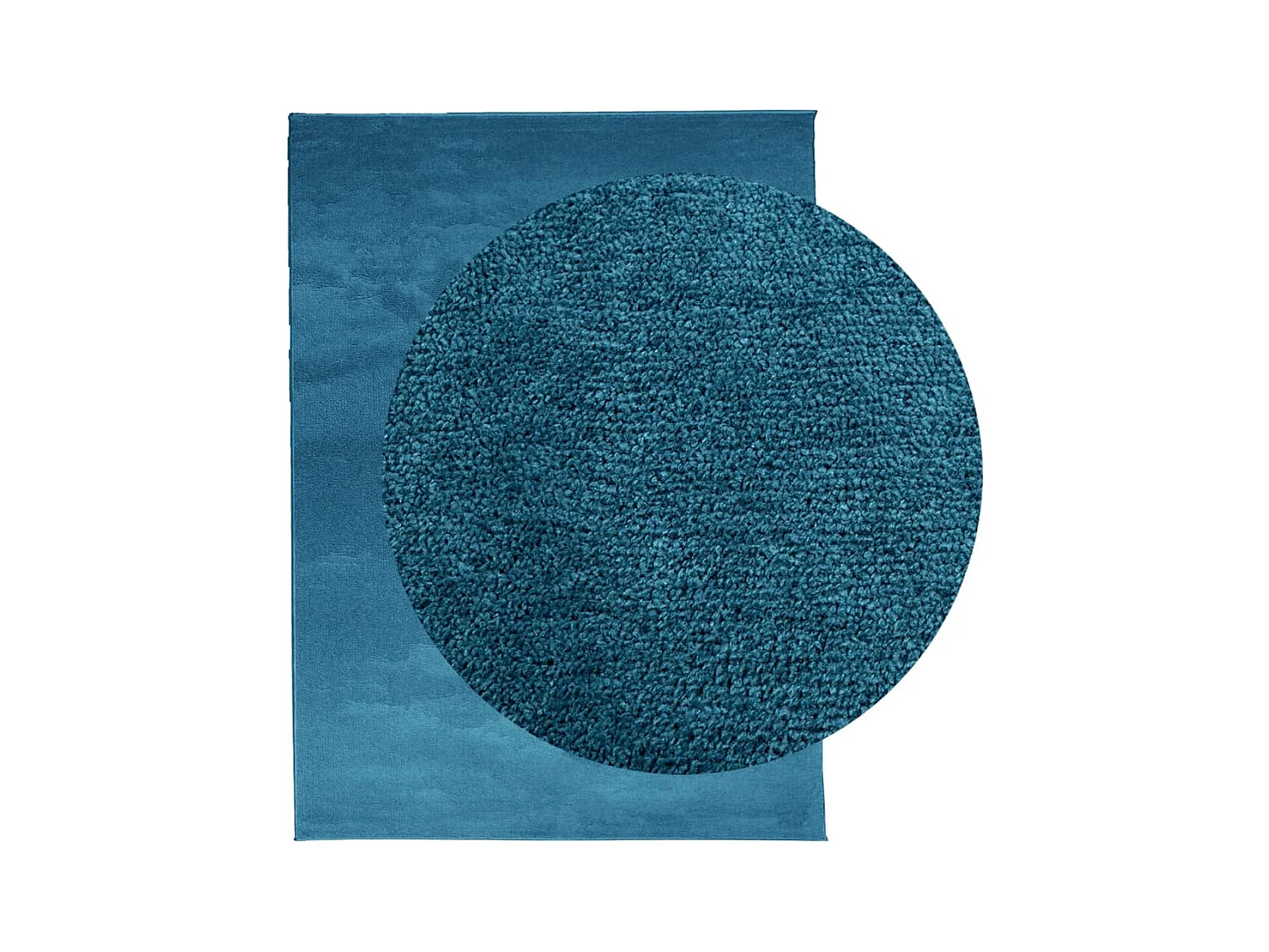 Tapis OVIEDO à poils courts turquoise 240x340