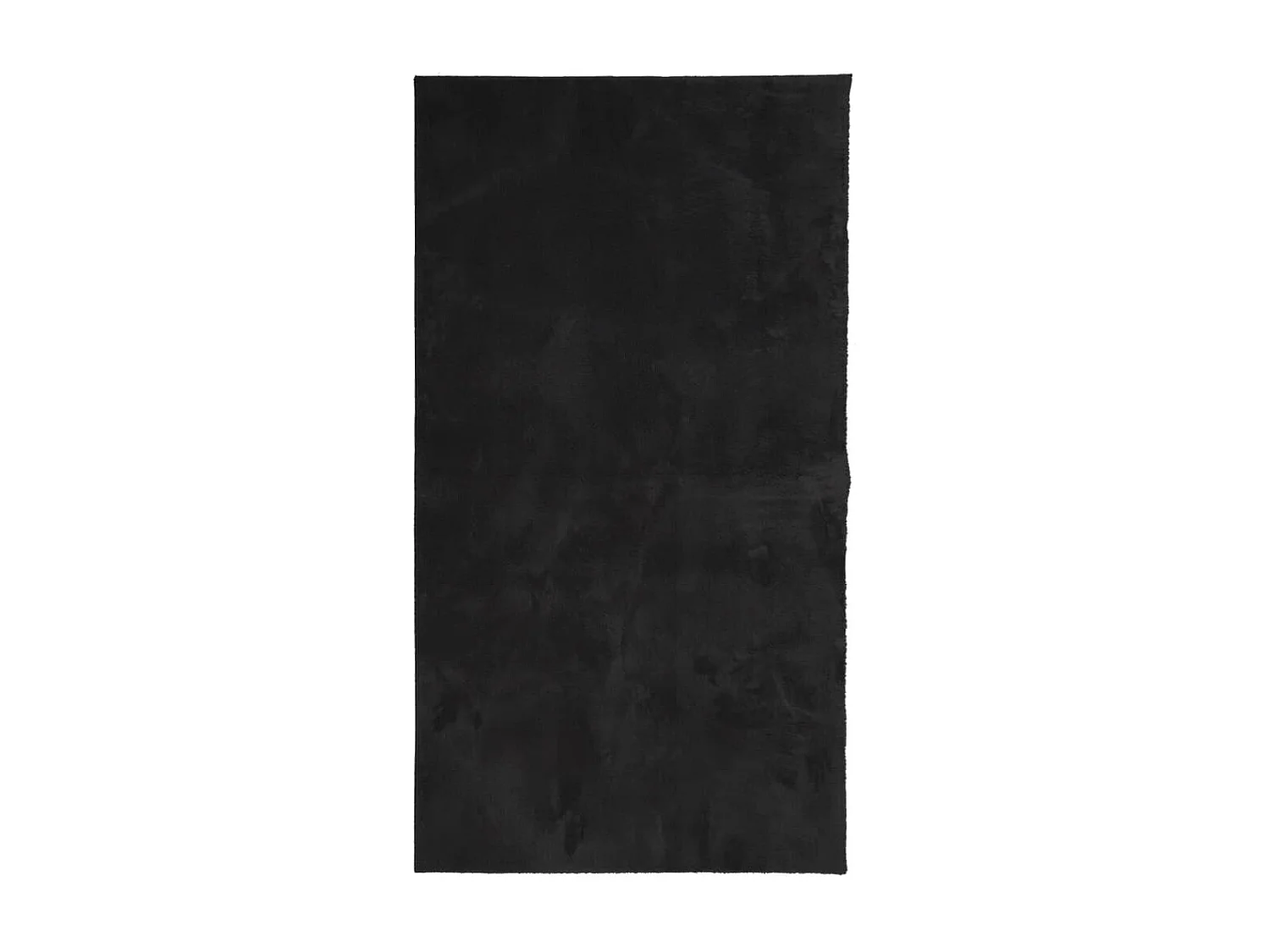 Tapis HUARTE à poils courts doux et lavable noir 80x150