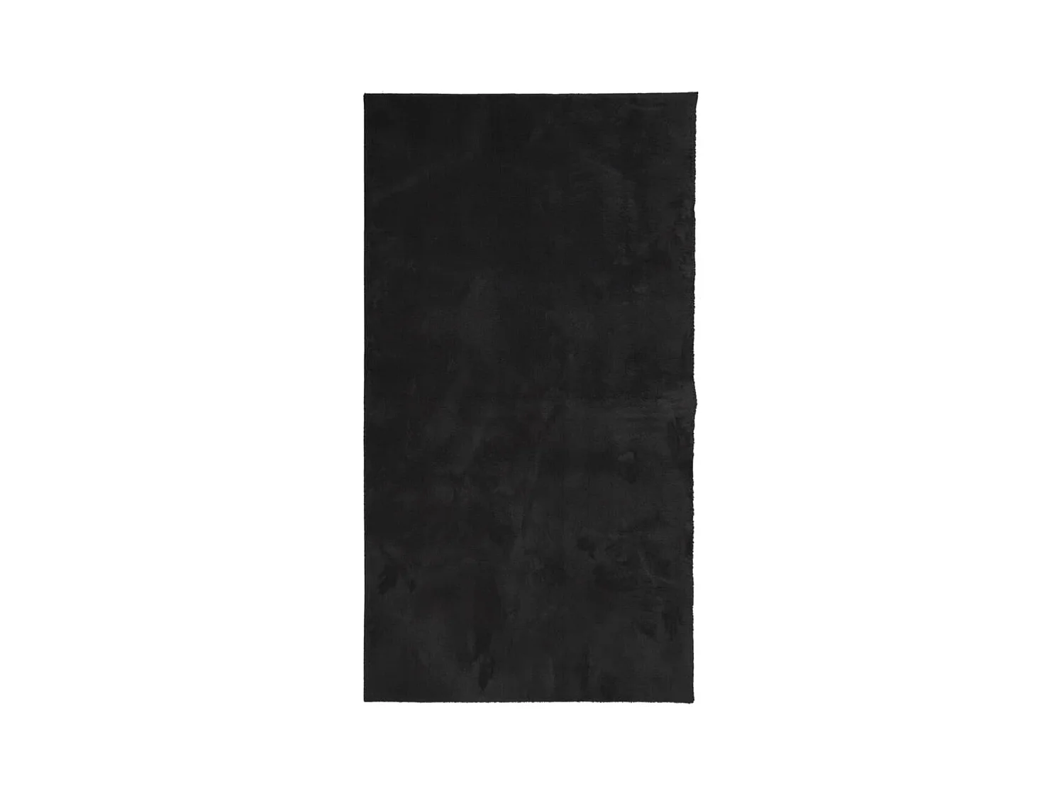 Tapis HUARTE à poils courts doux et lavable noir 80x150
