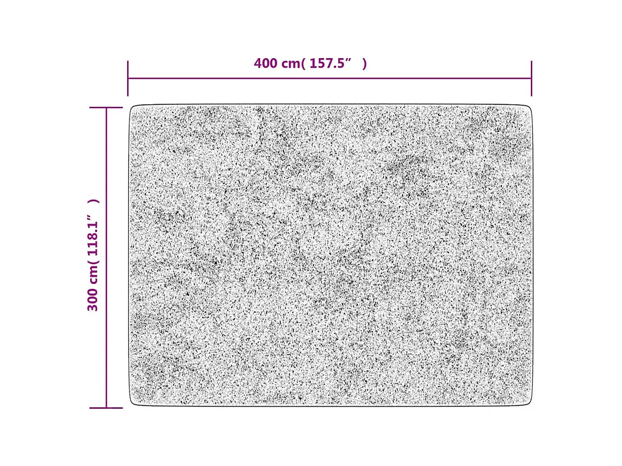 Tapis lavable anthracite 400x300 antidérapant