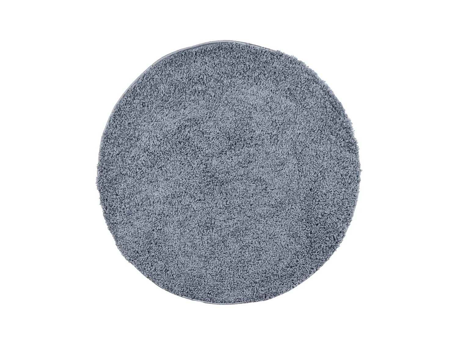 Tapis shaggy à poils longs moderne bleu Ø 160cm