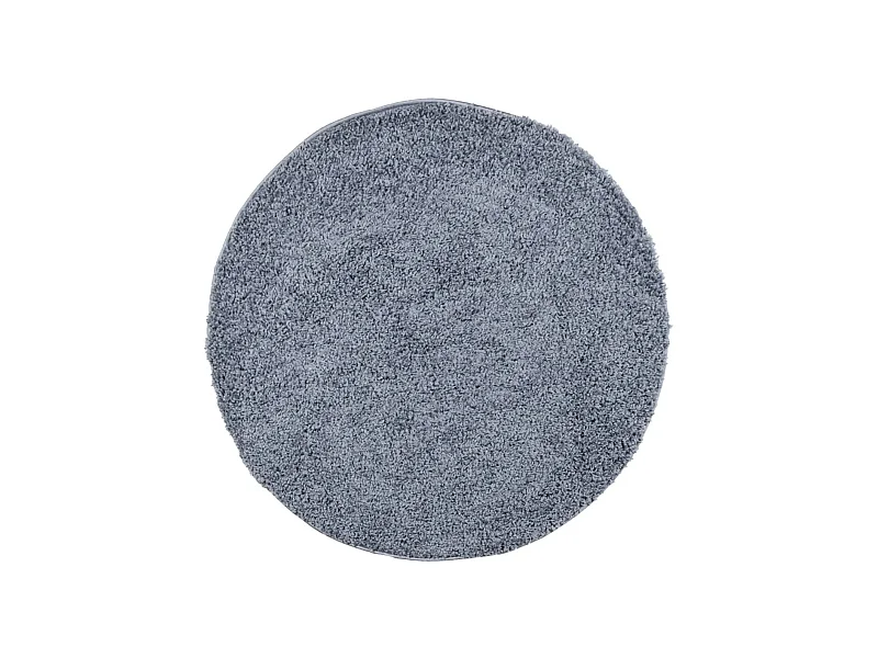 Tapis shaggy à poils longs moderne bleu Ø 200cm
