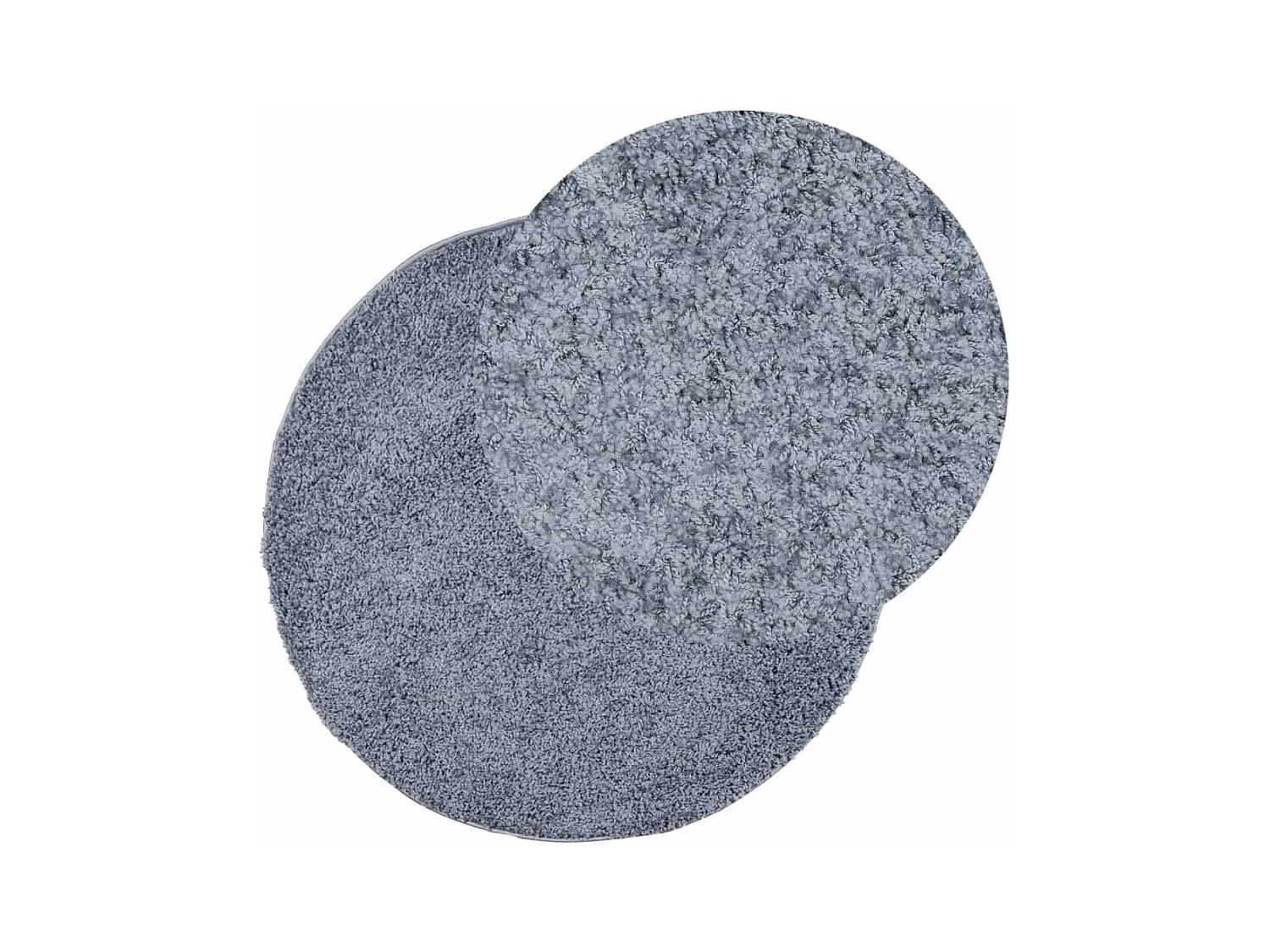 Alfombra de pelo largo moderna azul Ø 200 cm