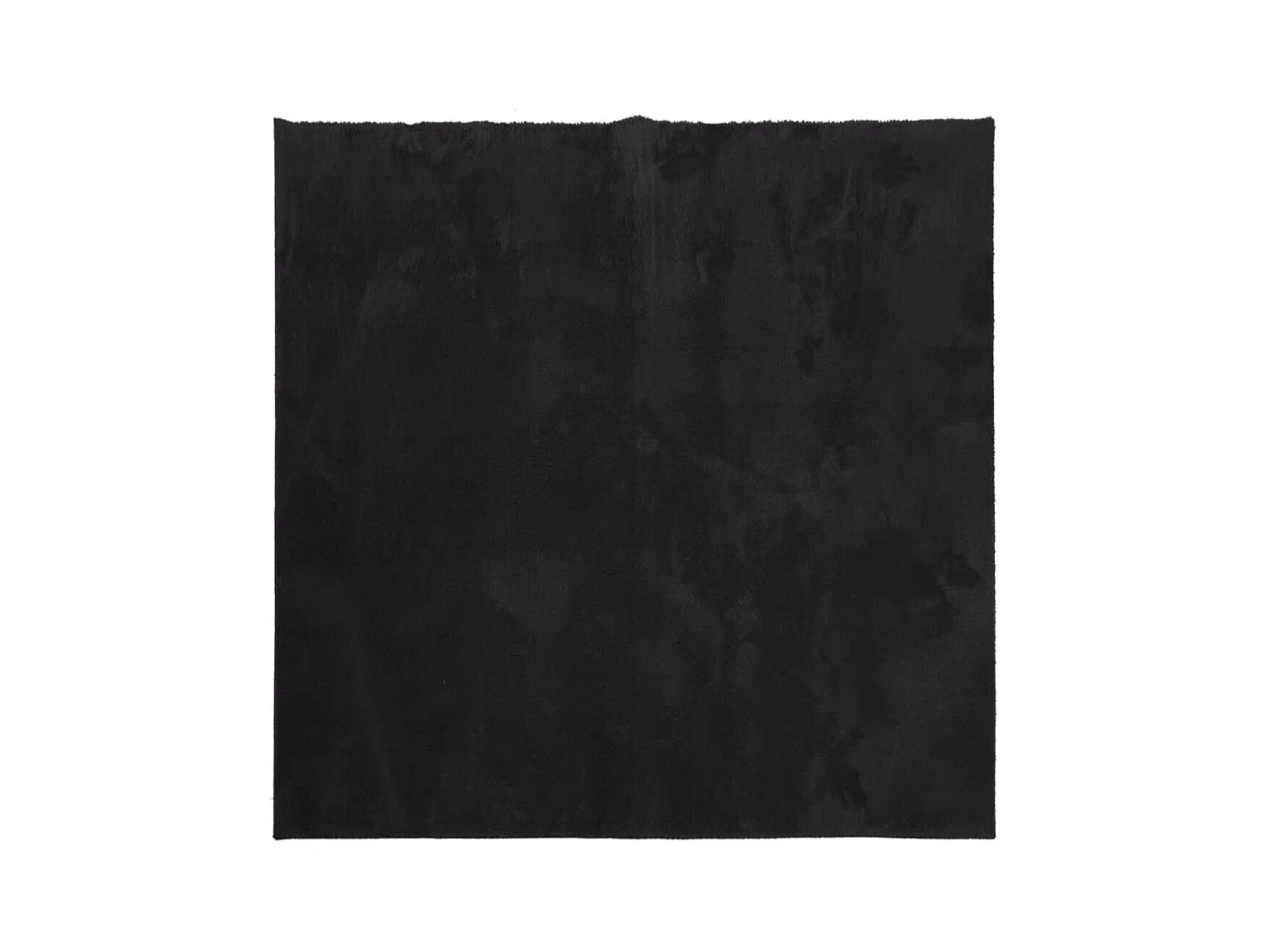 Tapis HUARTE à poils courts doux et lavable noir 120x120
