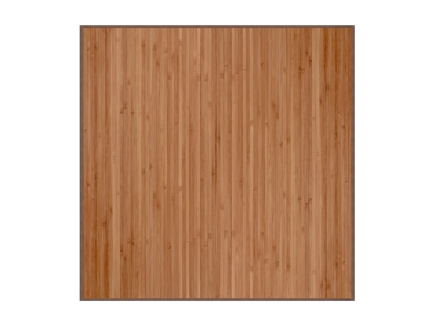 Tapis carré naturel 100x100 bambou