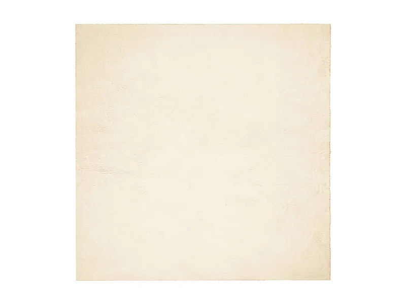 Tapis HUARTE à poils courts doux et lavable crème 120x120