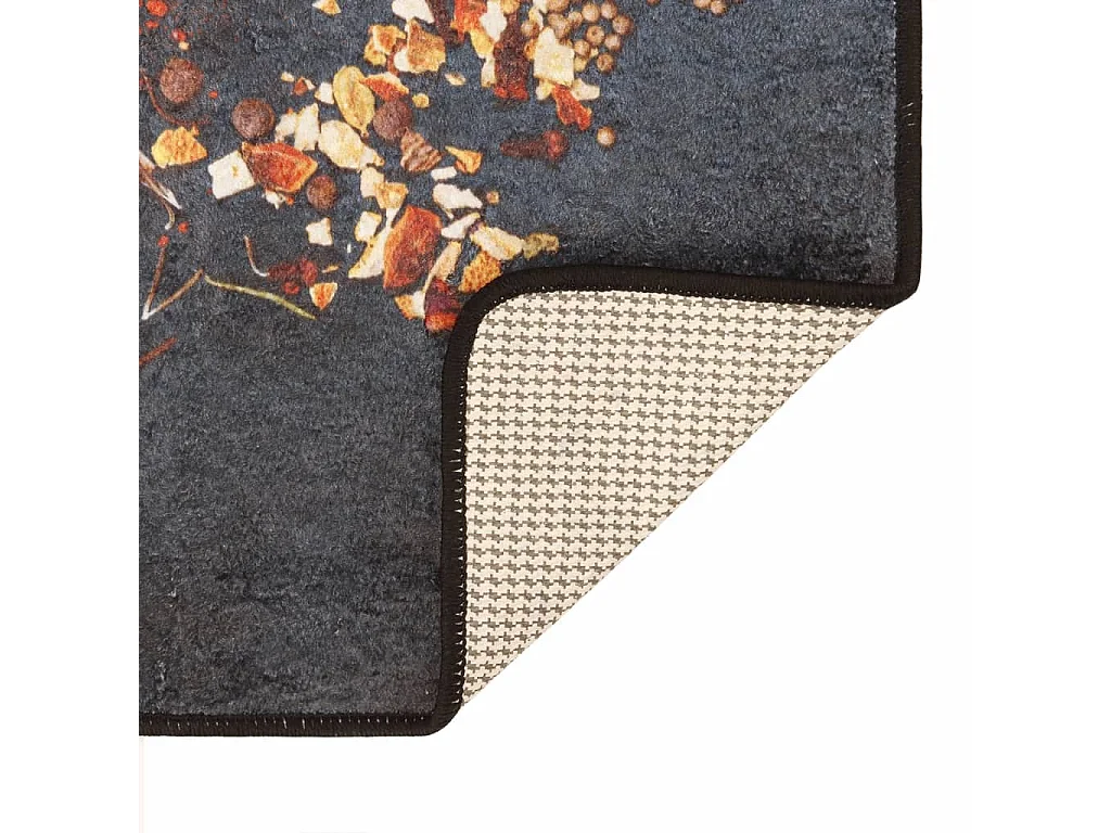 Tapis de cuisine multicolore 60x180 lavable antidérapant