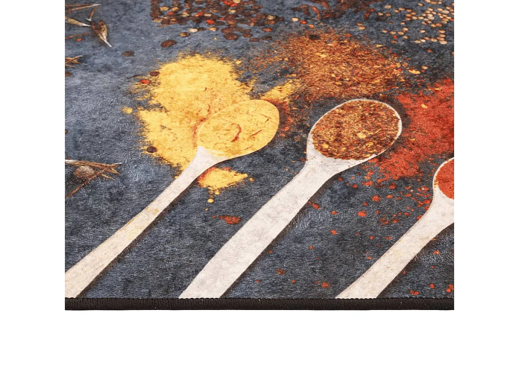 Tapis de cuisine multicolore 60x180 lavable antidérapant