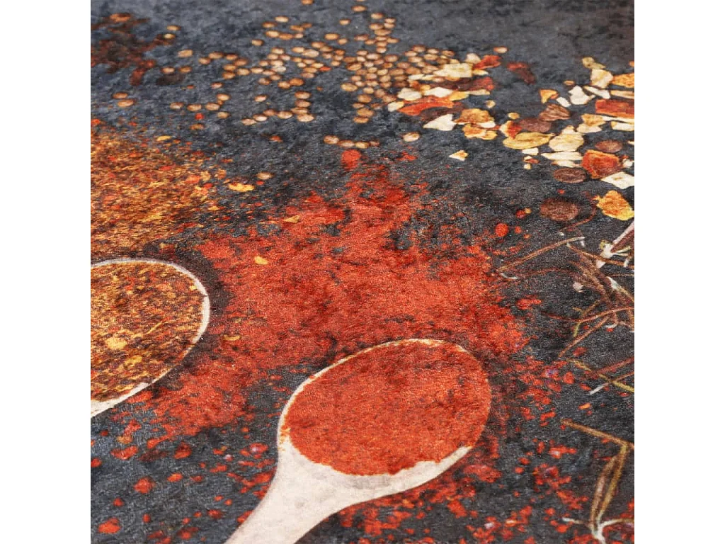 Tapis de cuisine multicolore 60x180 lavable antidérapant