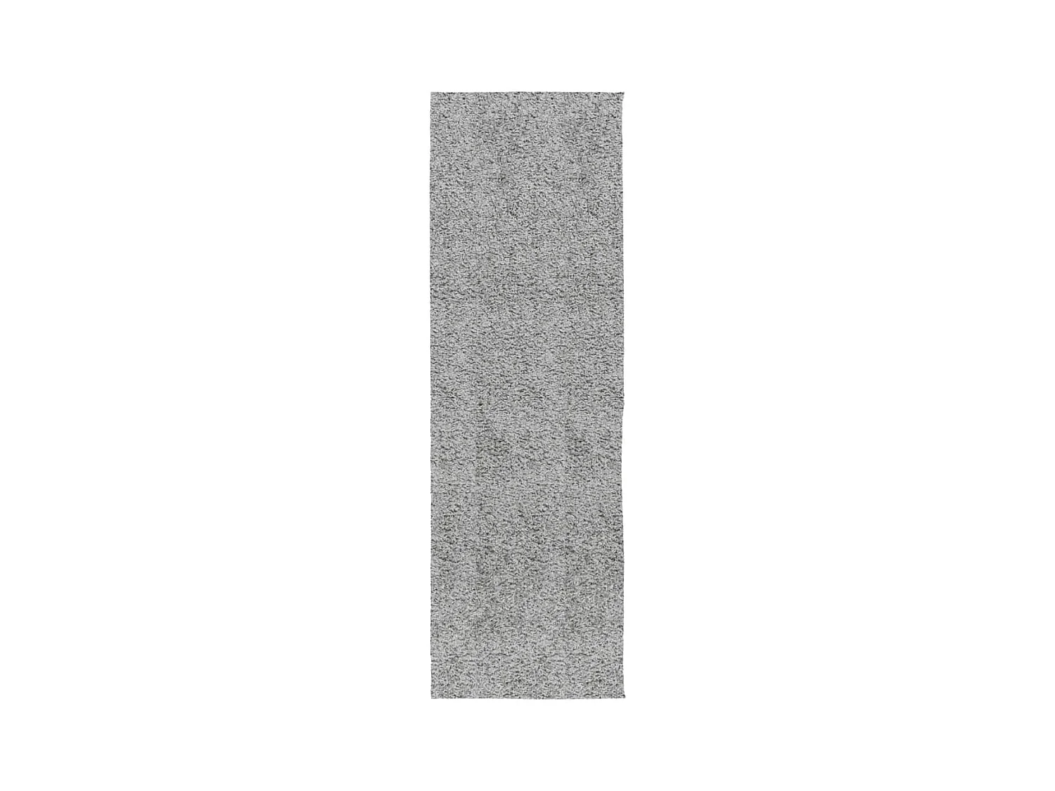 Tapis shaggy à poils longs moderne gris 80x250