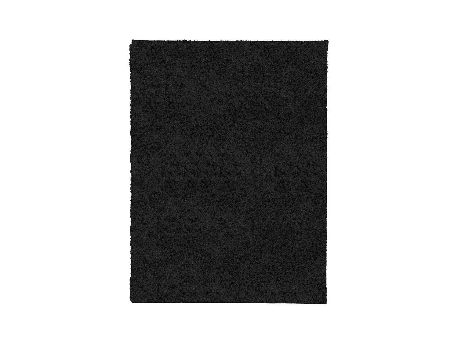 Tapis shaggy à poils longs moderne noir 300x400