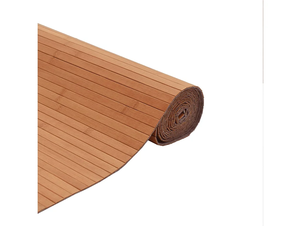 Tapis rectangulaire naturel 80x300 bambou