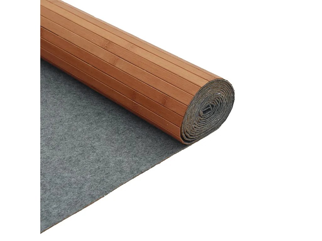 Tapis rectangulaire naturel 80x300 bambou