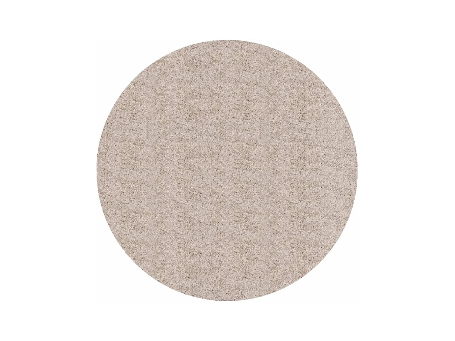 Tapis shaggy à poils longs moderne beige Ø 100cm