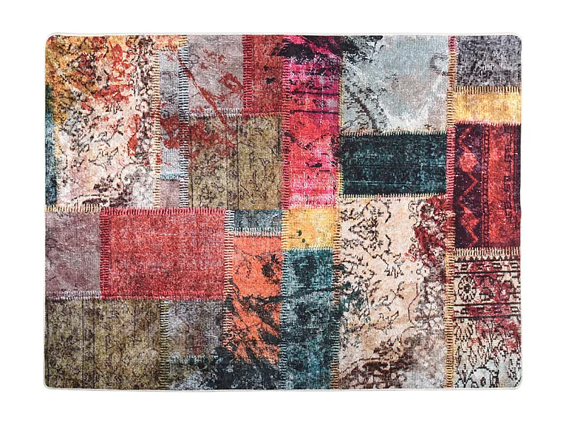 Tapis lavable multicolore 400x300 antidérapant