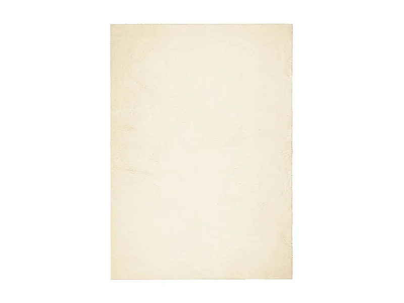 Tapis HUARTE à poils courts doux et lavable crème 160x230