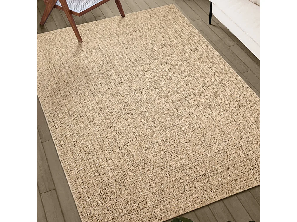 Tapis 200x290 aspect jute intérieur et extérieur