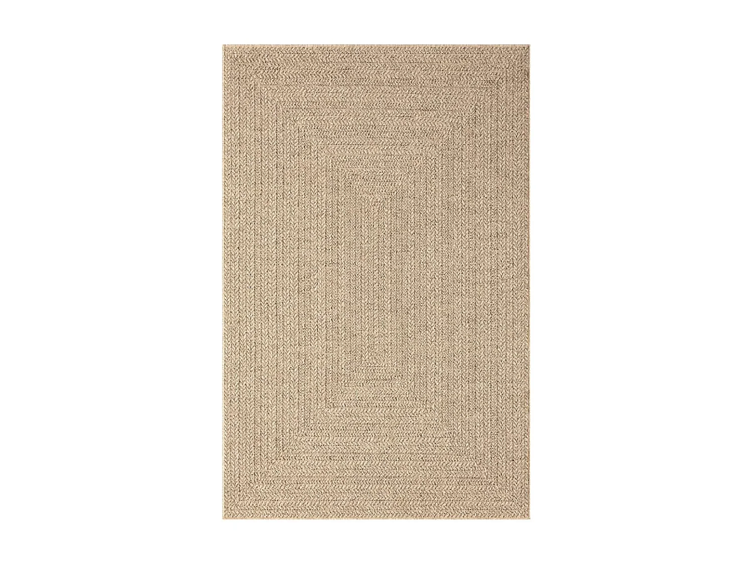 Tapis 200x290 aspect jute intérieur et extérieur