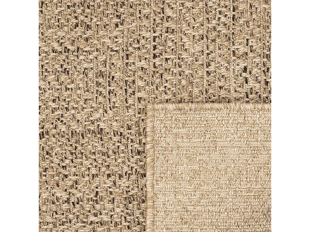 Tapis 200x290 aspect jute intérieur et extérieur