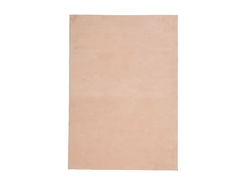 Tapis HUARTE à poils courts doux lavable rouge clair 140x200