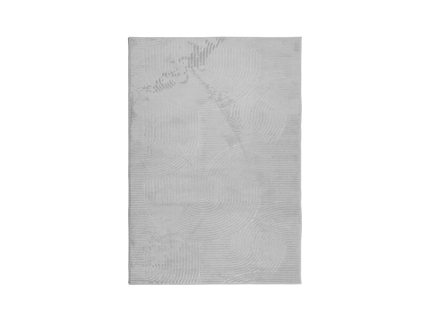 Tapis IZA poils courts style scandinave gris 120x170