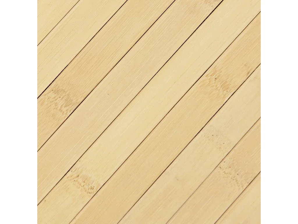 Tapis rectangulaire naturel clair 60x100 bambou