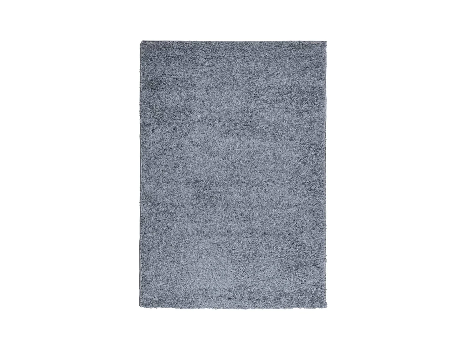 Tapis shaggy à poils longs moderne bleu 160x230