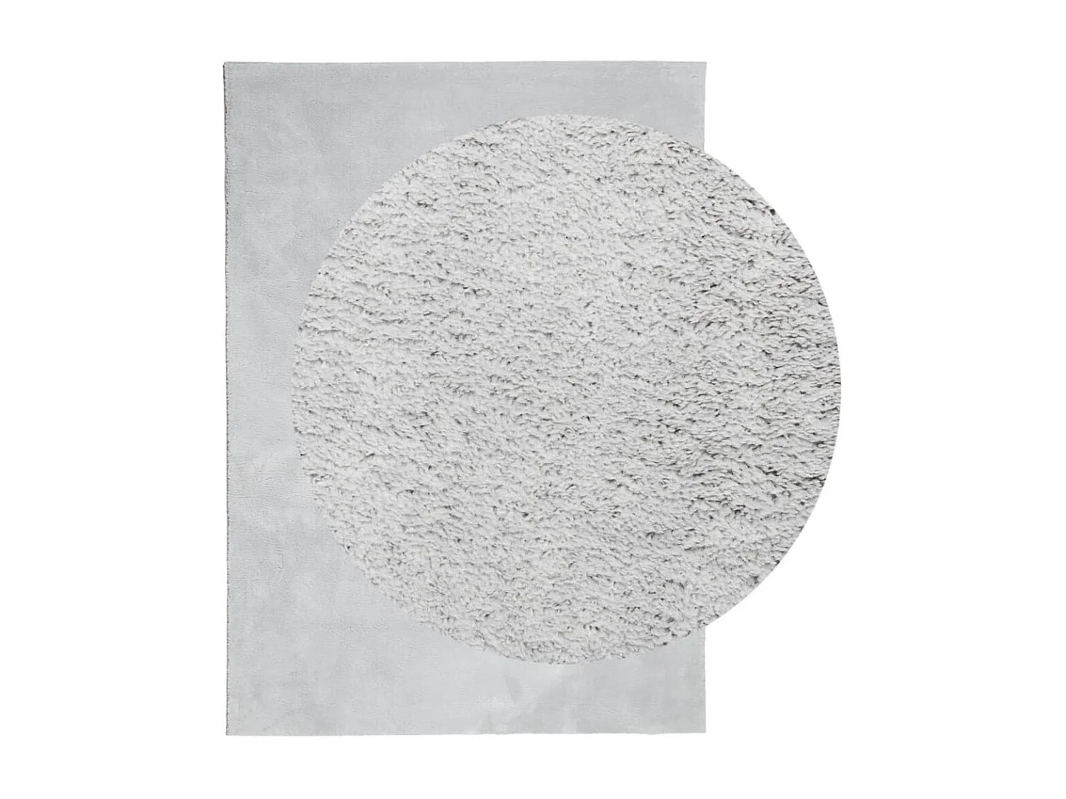 Tapis HUARTE à poils courts doux et lavable gris 140x200