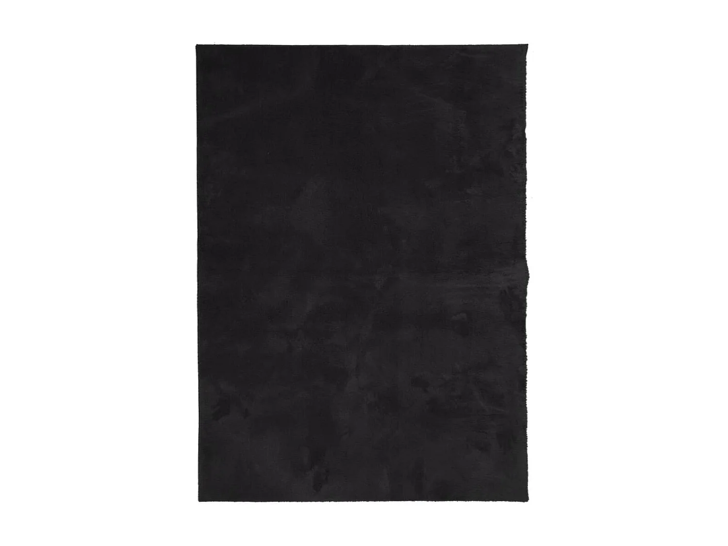 Tapis HUARTE à poils courts doux et lavable noir 120x170