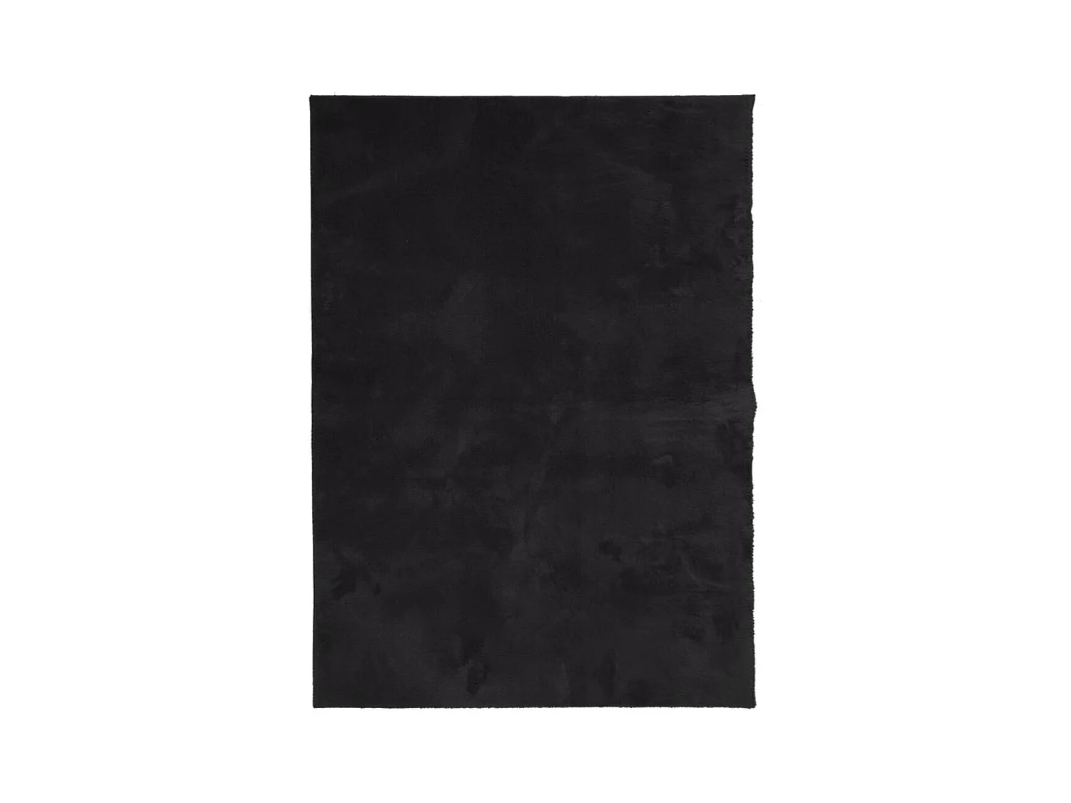 Tapis HUARTE à poils courts doux et lavable noir 120x170