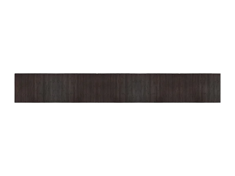 Tapis rectangulaire marron foncé 70x500 bambou