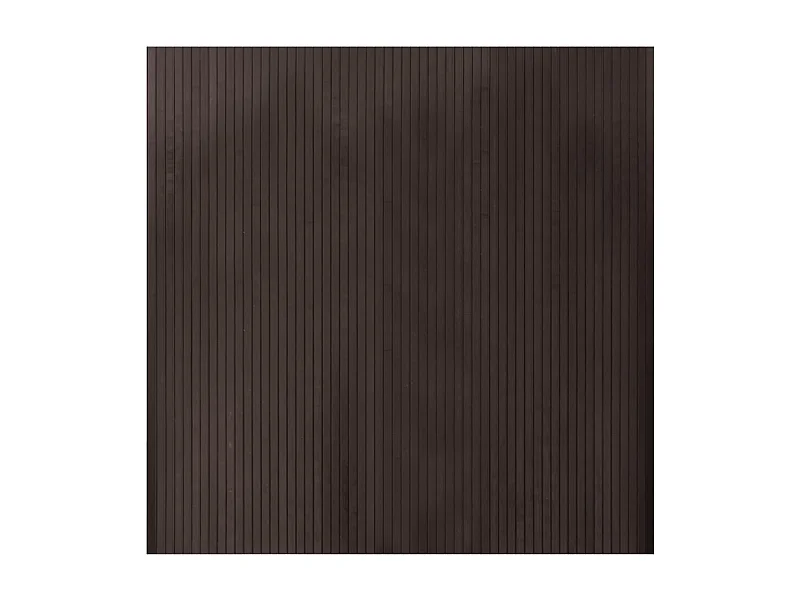 Tapis rectangulaire marron foncé 100x100 bambou