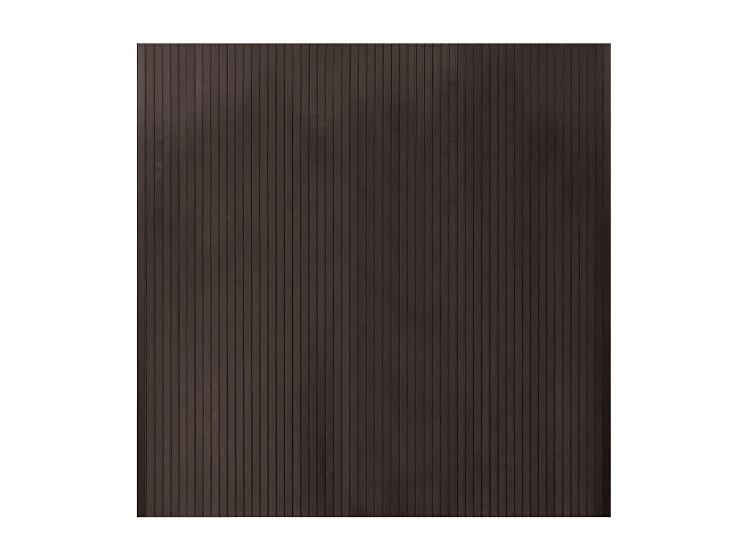 Tapis rectangulaire marron foncé 100x100 bambou