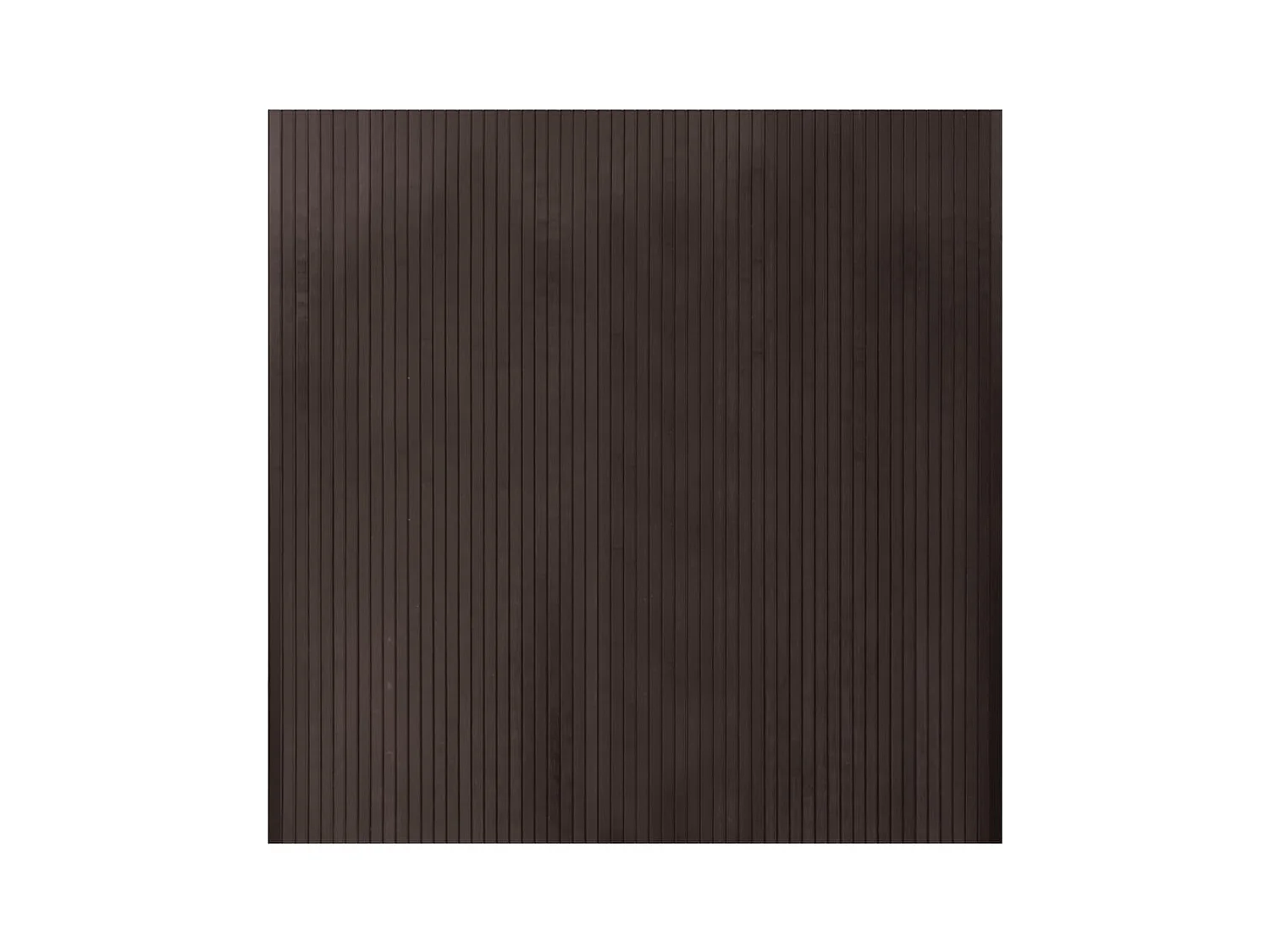 Tapis rectangulaire marron foncé 100x100 bambou