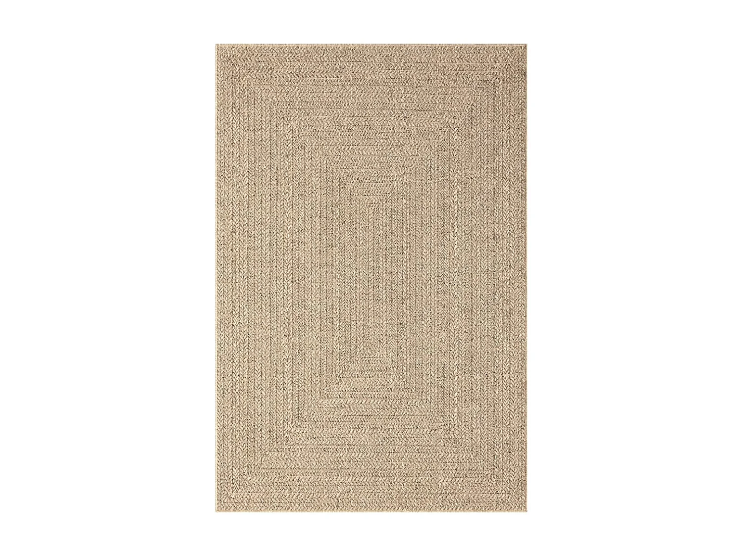 Tapis 140x200 aspect jute intérieur et extérieur