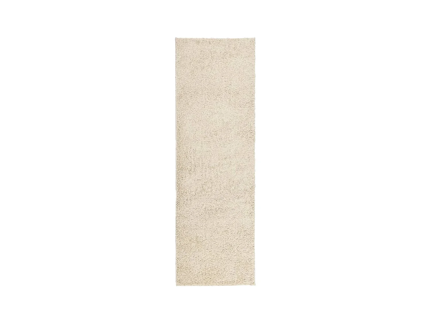Tapis shaggy à poils longs moderne doré 80x250