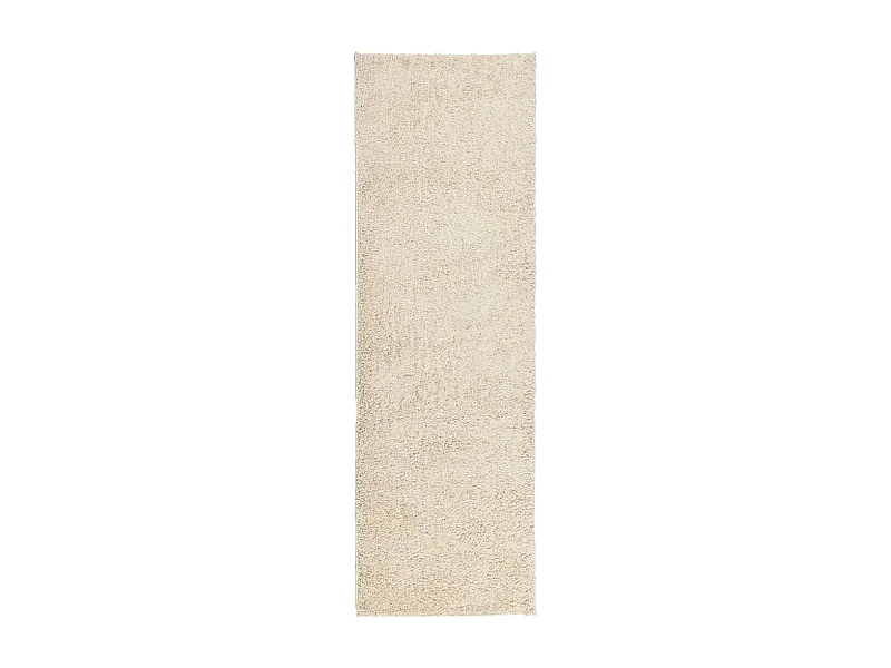 Tapis shaggy à poils longs moderne doré 80x250