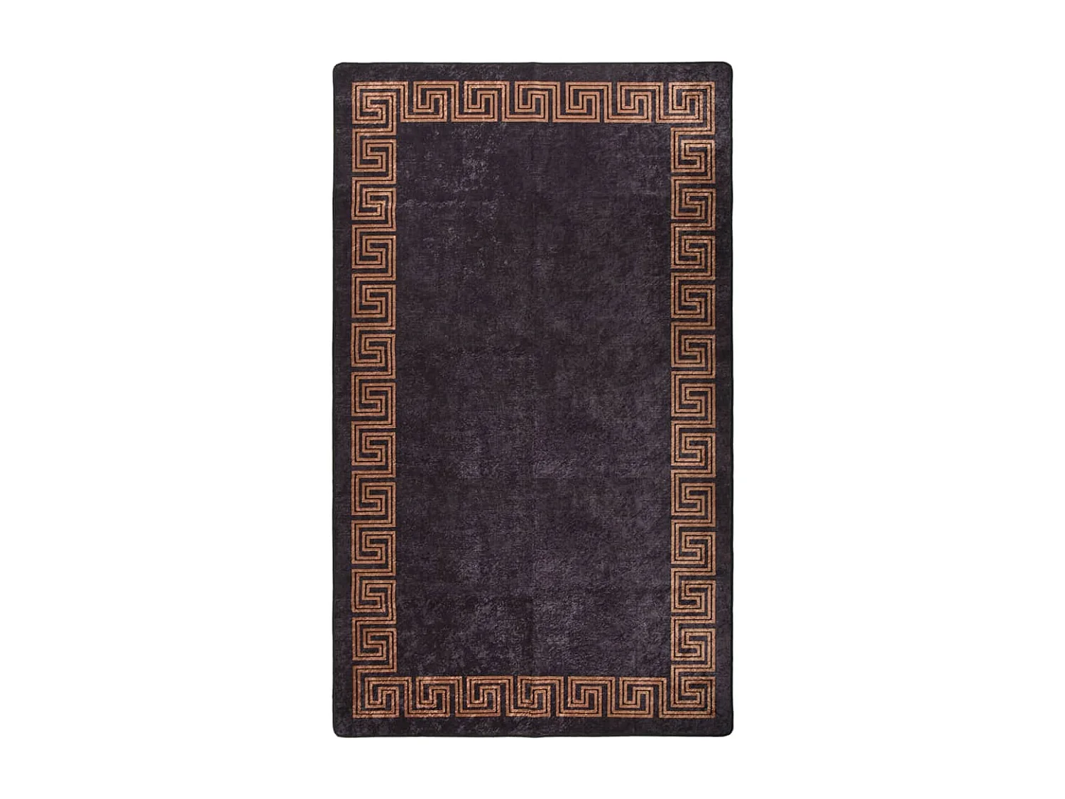 Tapis lavable antidérapant 190x300 Noir et doré